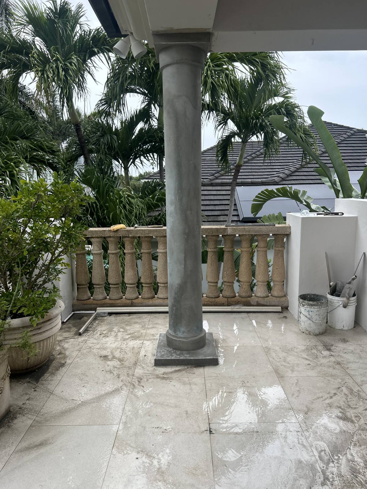 Residential stucco work by Simon Stucco Services in Highland Beach, Florida