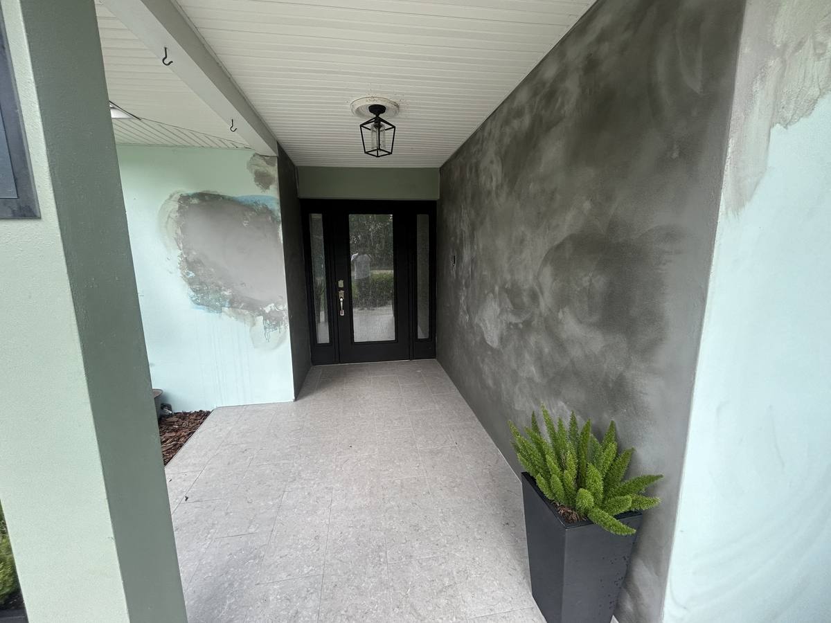 Residential stucco work by Simon Stucco Services in Fort Pierce, Florida