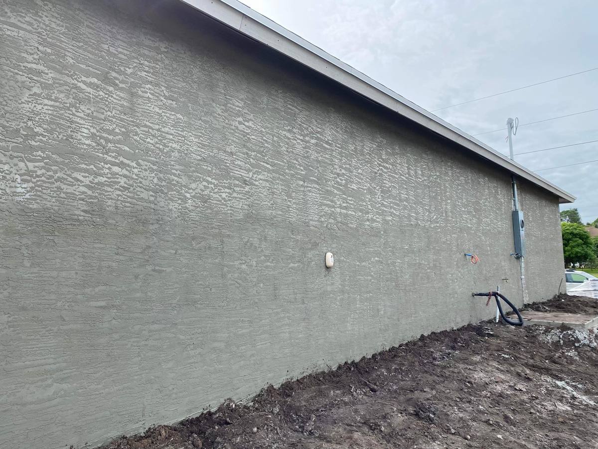 Residential stucco work by Simon Stucco Services in Sunrise, Florida