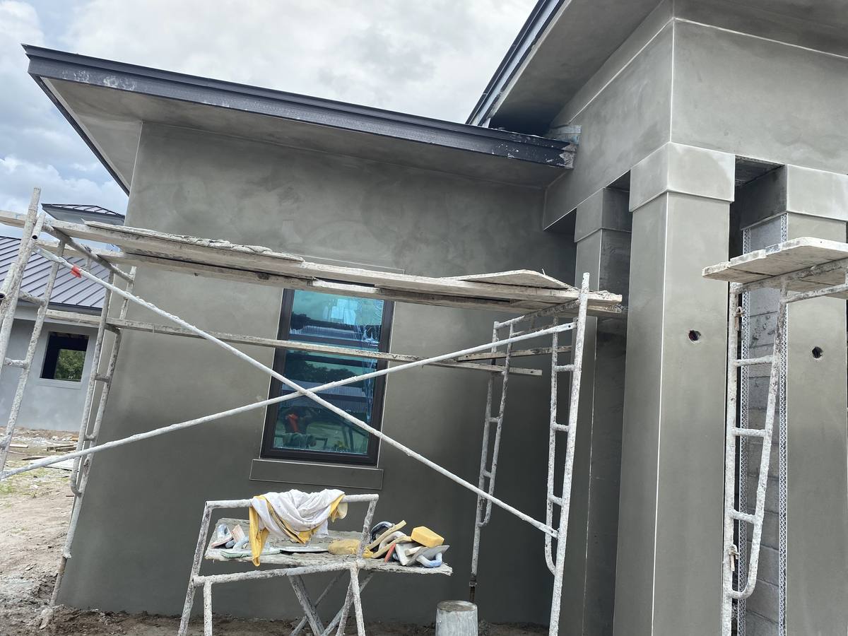 Residential stucco work by Simon Stucco Services in Miami Beach, Florida