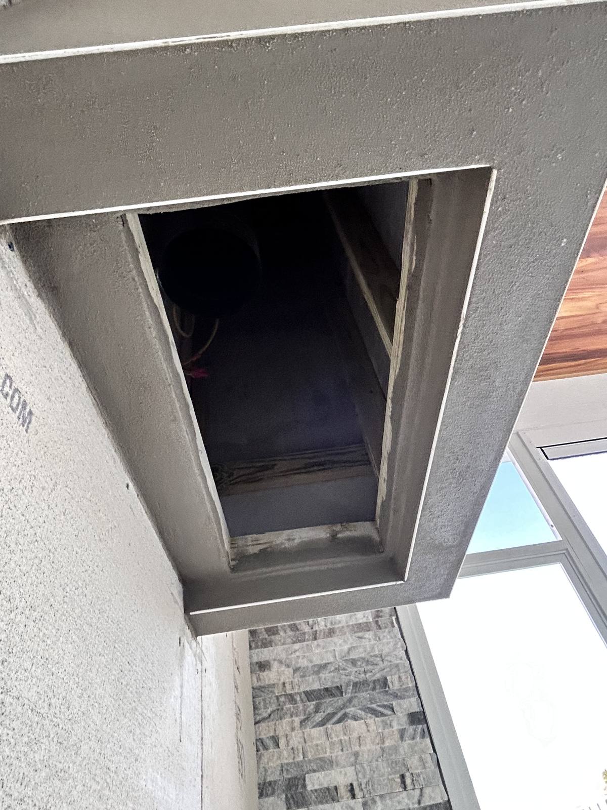 Stucco Skylight Box Surround Custom - Simon Stucco Services